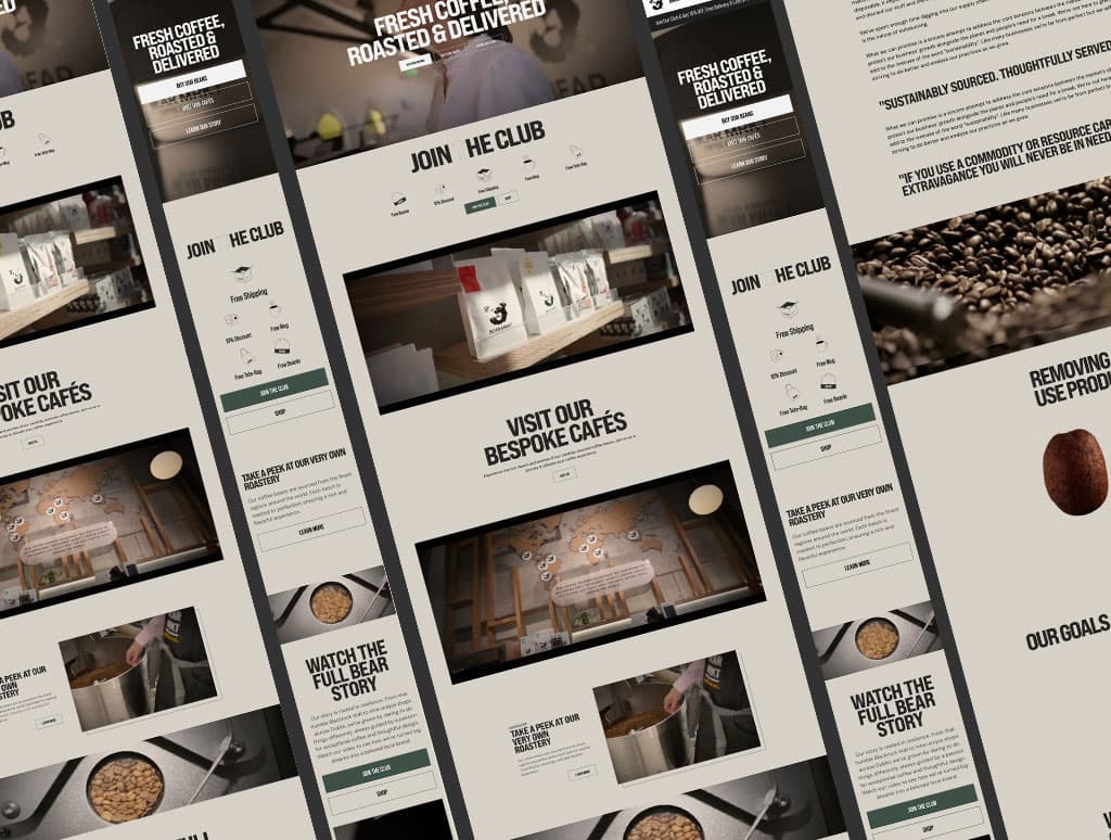 Bear Market Coffee | E-commerce Store & Branded Doc