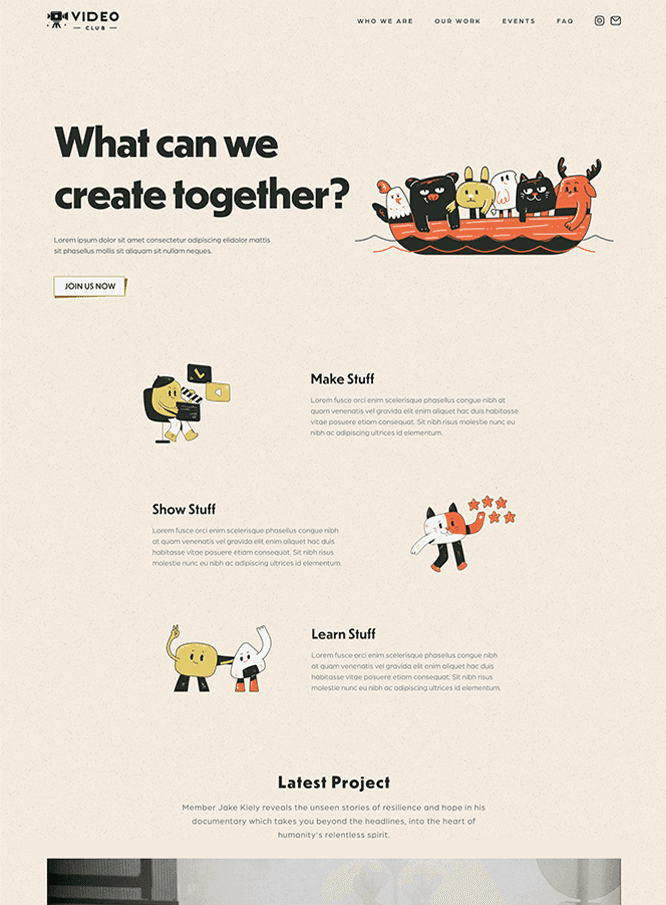 Video Club Membership Site